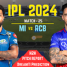 MI vs RCB Dream11 Prediction, Playing11 or Pitch Report